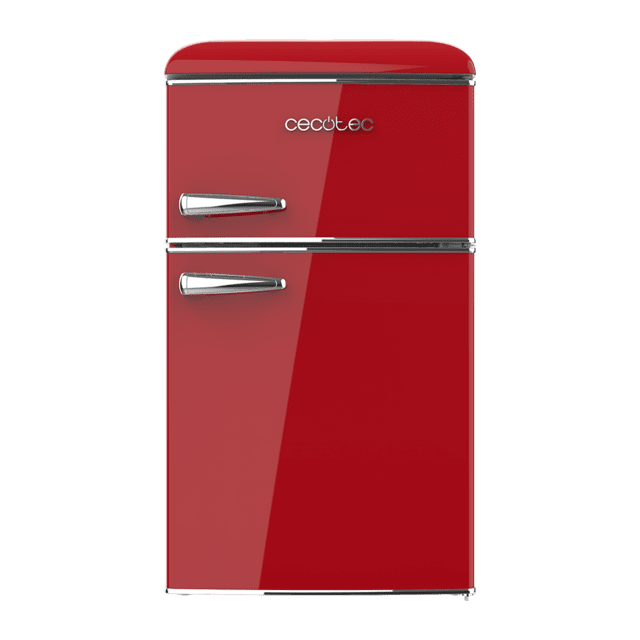 Cecotec Bolero 2D Origin 85 Red (02741) - Frigorífico dos puertas Clase F Cíclico Rojo