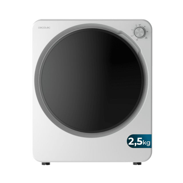 Cecotec Bolero DressCode Dry 3150V Mini Secadora (111284) - Secadora compacta evacuación 2.5 kg Clase G Blanco