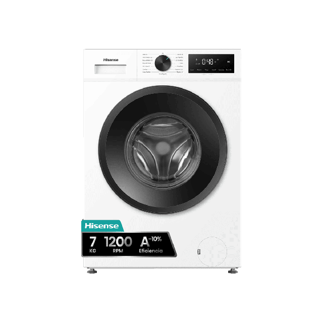 Hisense WF1I7022BWJ - Lavadora carga frontal 7 Kg 1.200 rpm Clase A Blanco